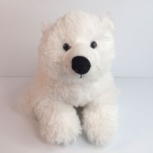 Build A Bear Polar Bear Fluffy White w/Black Nose 15" Plush Stuffed Animal